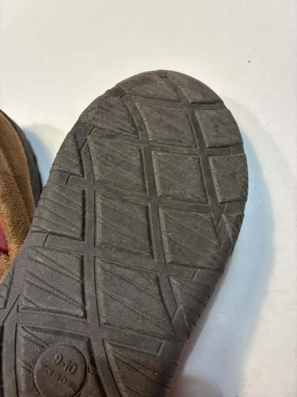 Signature by Levi Strauss & Co. Men's Brown Suede Moccasin Slippers with Plaid L